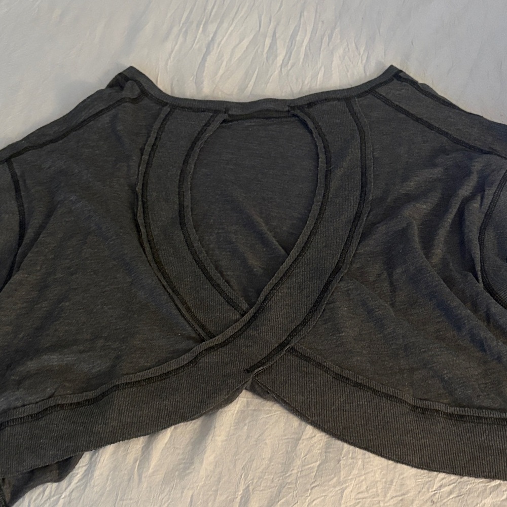 FP Movement by Free People Gray Crop Top